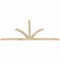 Ekena Millwork Richland Rough Sawn Timber Gable Bracket, Douglas Fir, 108"W x 54"H x 2"D x 4"F, 12/12 Pitch GBW108X54X0204RIC00RDF - alternate 2